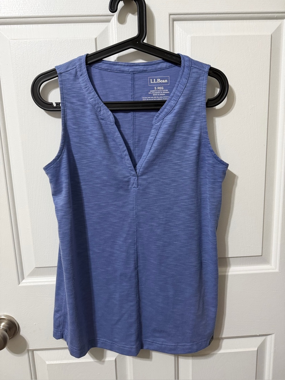 L.L. Bean Women’s Sleeveless V-Neck Tank Top - Periwinkle Blue